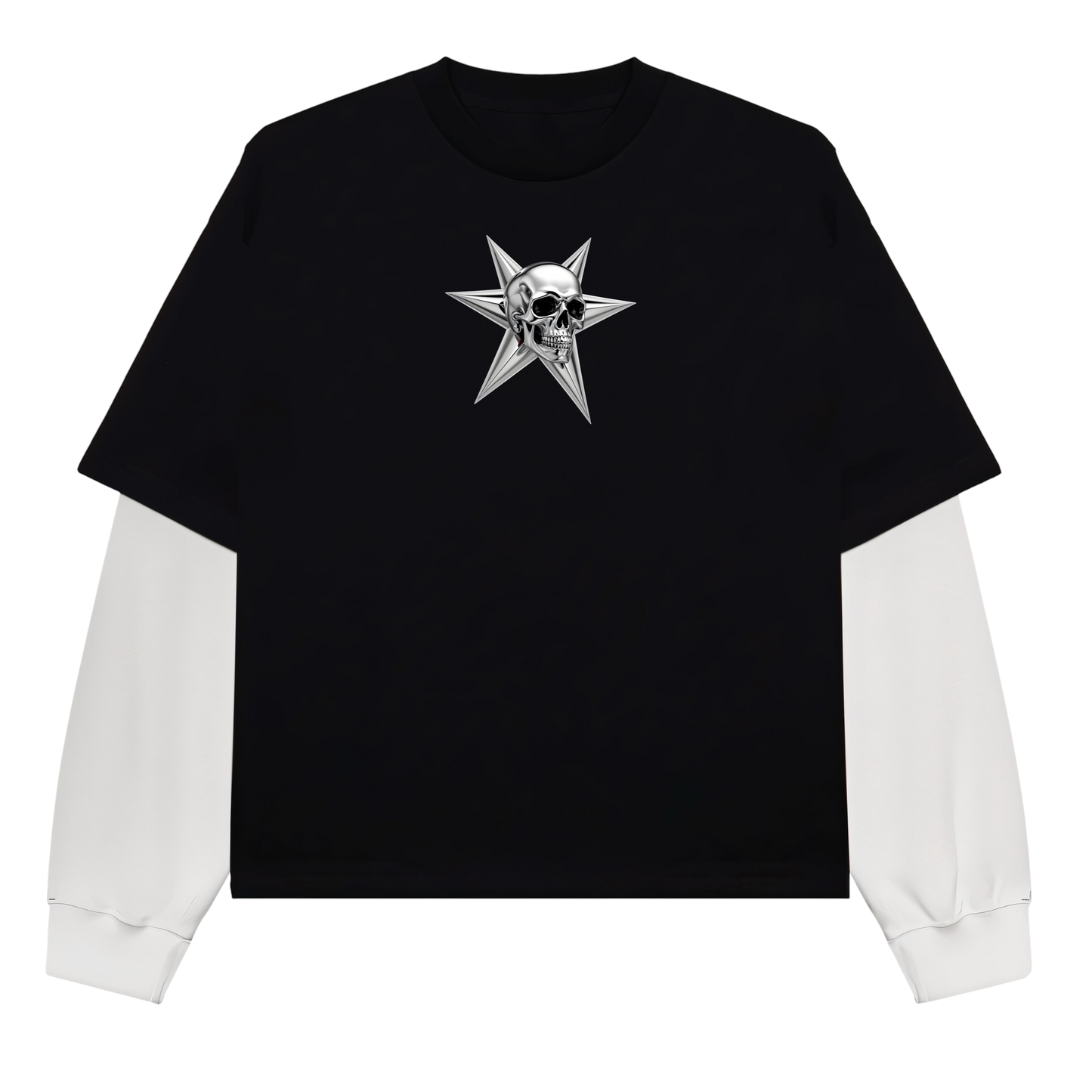 liquid metal skull long sleeve
